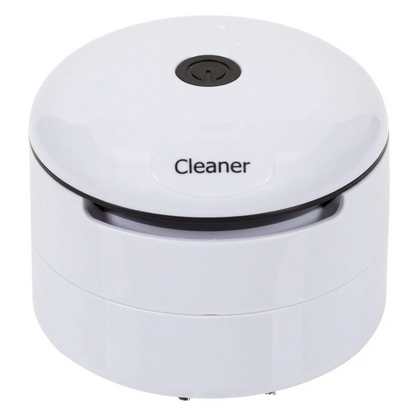 Mini Aspirator De Birou, Cleaner, Functionare Pe Baterii, Usor De Curatat, Rapid, Putere Mare, Silentios, Alb